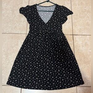 Aeropostale Black Floral Mini Dress